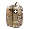 Outdoor Tactical Medical Kit; First Aid Kit Accessories; Mountaineering Survival Kit Emergency Sports Waist Bag - Black+Camouflage