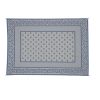 9x12 Reversible RV Outdoor Patio Mat, Camping Mat, Blue (Reversible with 2 designs) - 9' x 12'-Blue