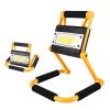 1Pack LED Working Light High Lumen Rechargeable Floodlight Portable Foldable Camping Light With 360Â¬âˆž Rotation Stand - Red