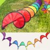 Camping Tent Foldable Rainbow Spiral Windmill Wind Spinner; Camping Accessory Decor - Multi Color