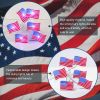 1pc; American Flag String Lights; Independence Day Battery Decorative String Lights; Home Decor; Bedroom Decor; Wedding Decor; Christmas Decor - 78.7i