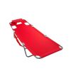 Chaise Lounge Folding Portable Sunbathing Poolside Beach Chair, Red - Red