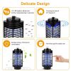 Electric Bug Zapper UV Light Flying Zapper Insect Killer Lamps Pest Mosquito Fly Trap Catcher - Black