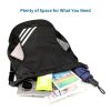 1pc Lightweight Outdoor Drawstring Backpack With Side Pocket For Gym Fitness Yoga Dancing And Travel - Black