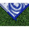 8' x 16' Reversible RV Outdoor Mat, Perfect Outdoor Accessory for RVing, Camping, Picnicking, and the Beach - Blue Swirl (42841) - 8' x 16'-Multicolor