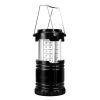 1pc Portable Solar Camping Tent Light Flame Lamp Lantern Flashlight; Retractable Emergency Lighting Camping Light Lantern - 1pc