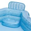 Heavenly Blue Great Escape Inflatable Famiy Swimming Pool, Age 6 & up - blue