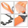 Portable Survival Chain Saw; Pocket Camping Hiking Tool; Outdoor Hand Wire Saw - Orange