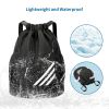 1pc Lightweight Outdoor Drawstring Backpack With Side Pocket For Gym Fitness Yoga Dancing And Travel - Black