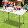 Camping Table, White - White