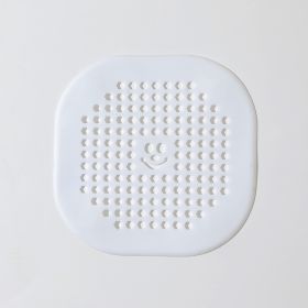 Kitchen Sink Anti-blocking Floor Drain Cover Bathroom (Color: White)