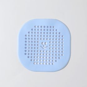 Kitchen Sink Anti-blocking Floor Drain Cover Bathroom (Color: Blue)