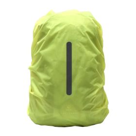 Backpack Rain Cover Outdoor Bag Waterproof Cover Backpack Rain Cover Snow Cover (Option: Fluorescent green reflective-30.40)