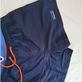 Men's Elastic Waist Quick-drying Shorts (Option: Navy Blue-M)