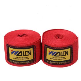 Boxing Bandage Elastic Boxing Hand Wrap Muay Thai Fighting (Option: Red-3 M Per Piece)