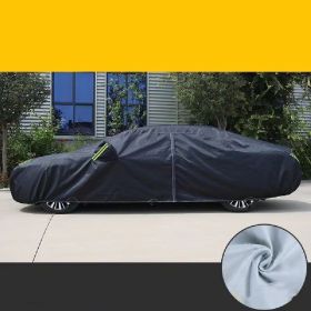 Oxford Cloth Heat Insulated Car Cover (Option: Five Layers-Black)