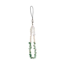 Crystal Gravel Beaded Mobile Phone Ornaments (Option: P68002 Green)