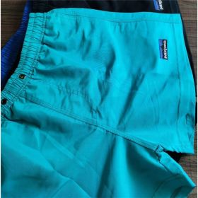 Men's Elastic Waist Quick-drying Shorts (Option: Lake blue-M)