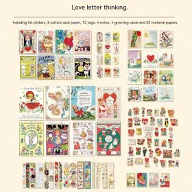 Voice Of The Century Retro Sample Data Journal Decorative Stickers (Option: Love Letter Nostalgia)