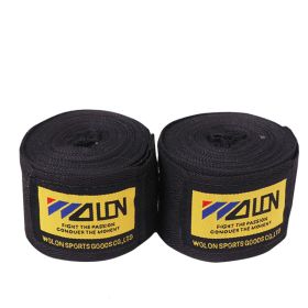 Boxing Bandage Elastic Boxing Hand Wrap Muay Thai Fighting (Option: Black-3 M Per Piece)