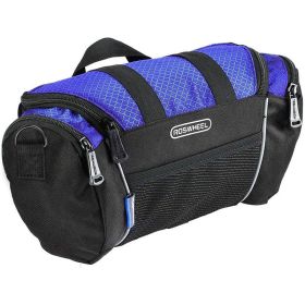 Bicycle Mountain Bike Handlebar Bag Front Bag Bicycle Beam Bag Front Bag (Color: Navy blue)