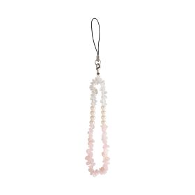 Crystal Gravel Beaded Mobile Phone Ornaments (Option: P68002 Light Pink)