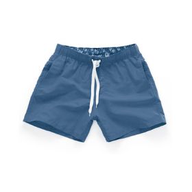 Beach Pants Men's Shorts Summer Surf Pants (Option: Navy Blue-S)