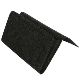 Simple Sofa And Bedside Felt Storage Bag (Option: Dark Gray-32x22x10cm)